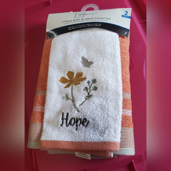Mainstays bath and hand towel set - Picture 1 of 4